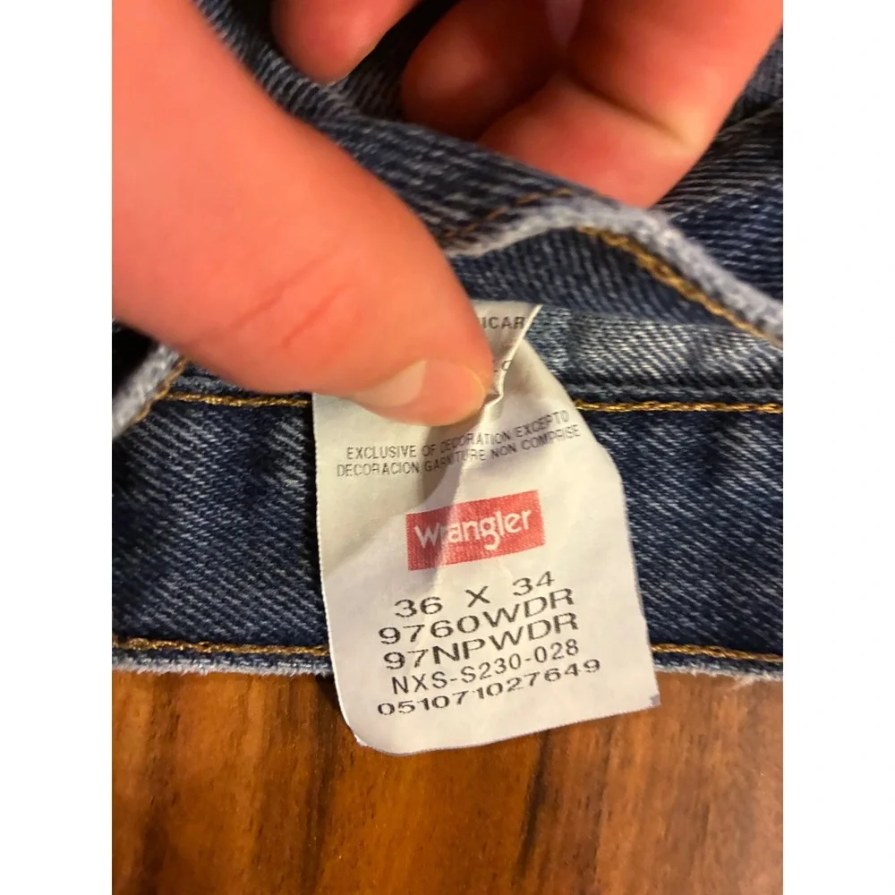 Wrangler Mens Premium Quality Straight Leg Jeans Blue Denim‎ 36x34 9760WDR